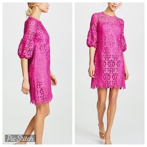 Shoshanna Vina Three Quarter Sleeve Shift Dress
